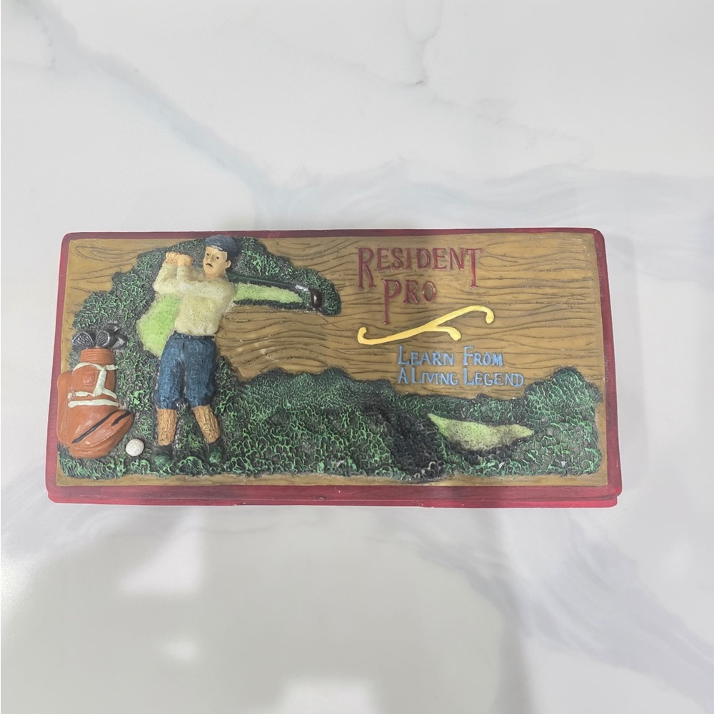 Vintage Golf Resident Pro Golf “Learn From A Living Legend” Trinket Box
